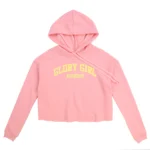 Glory Girl Academy Crop Hoodie (Soft Pink)